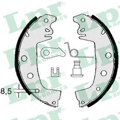 LPR 02971 Brake Shoe Set